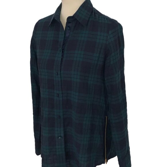 Harvey Faircloth Flannel Size Zip Button Down - Picture 3 of 12